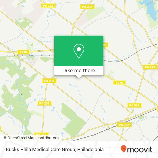 Mapa de Bucks Phila Medical Care Group