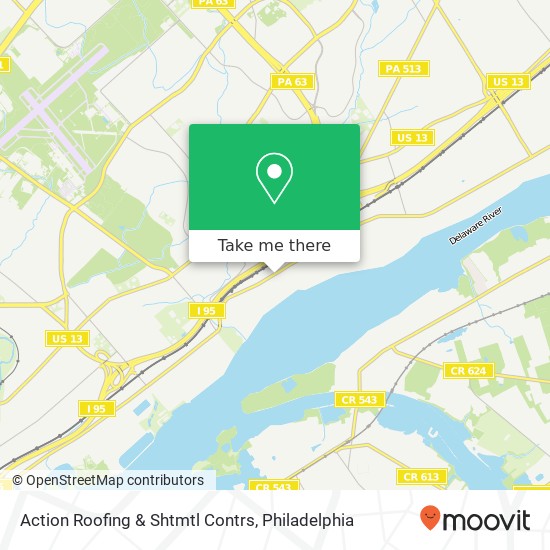 Mapa de Action Roofing & Shtmtl Contrs