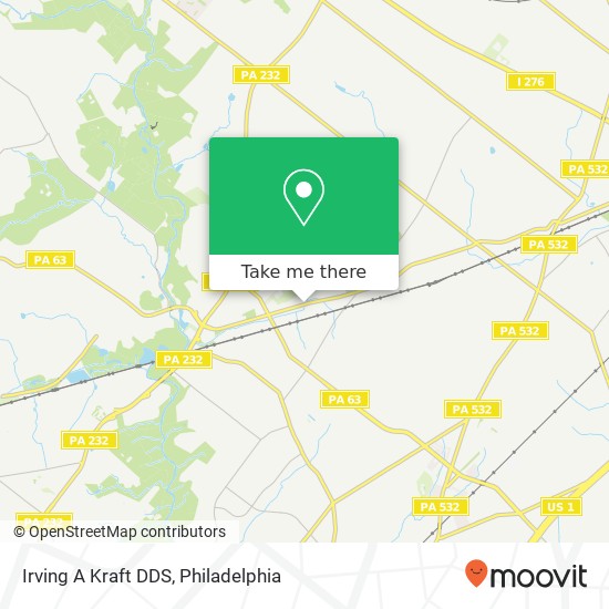 Irving A Kraft DDS map