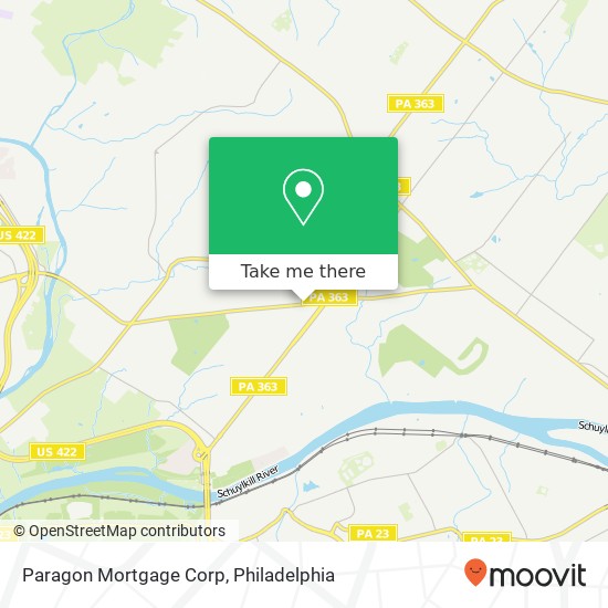 Mapa de Paragon Mortgage Corp