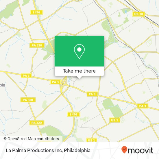 La Palma Productions Inc map