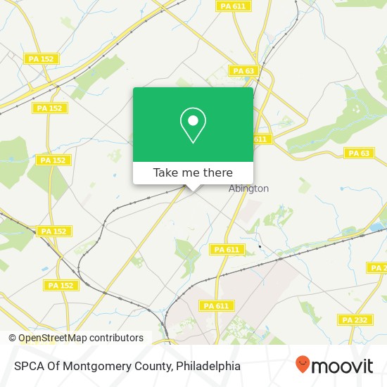 Mapa de SPCA Of Montgomery County