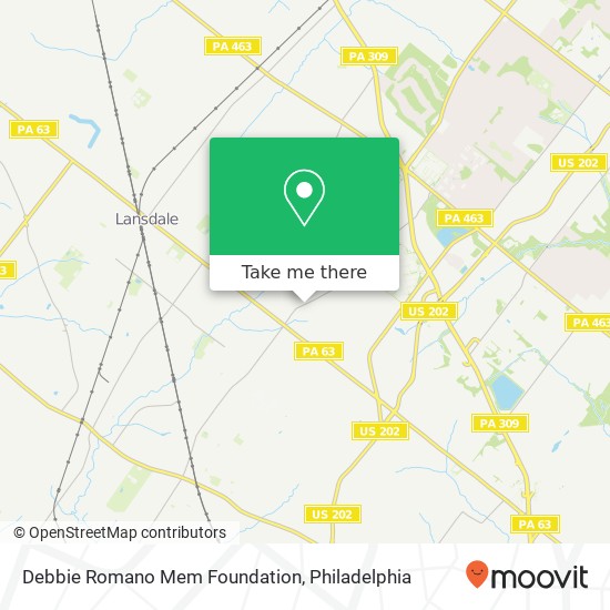 Mapa de Debbie Romano Mem Foundation