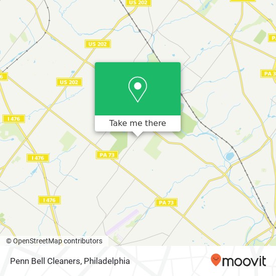 Penn Bell Cleaners map