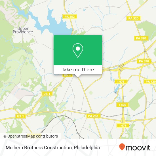 Mulhern Brothers Construction map