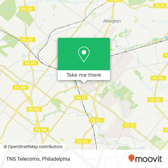 TNS Telecoms map
