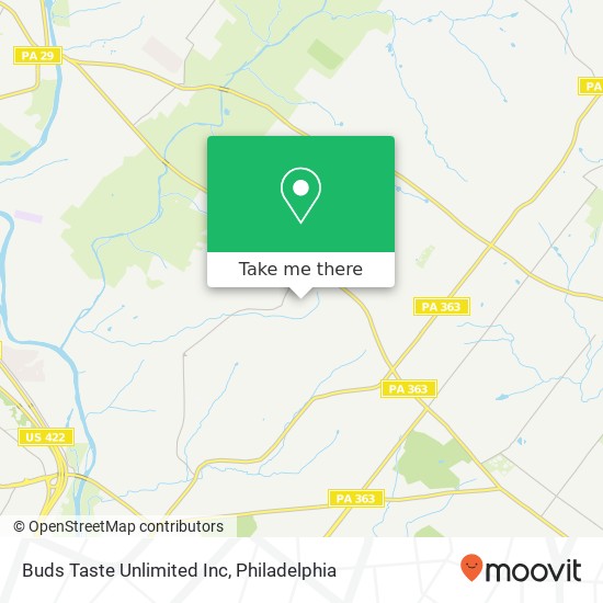 Buds Taste Unlimited Inc map