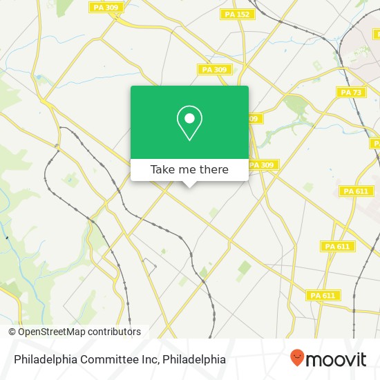 Philadelphia Committee Inc map