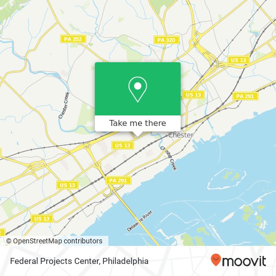 Federal Projects Center map