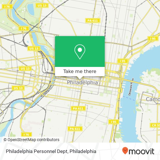Mapa de Philadelphia Personnel Dept