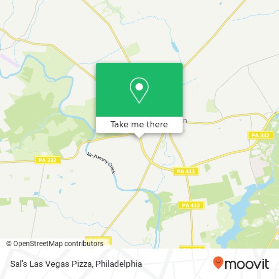 Sal's Las Vegas Pizza map