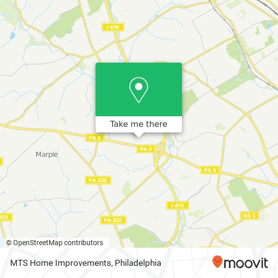 MTS Home Improvements map