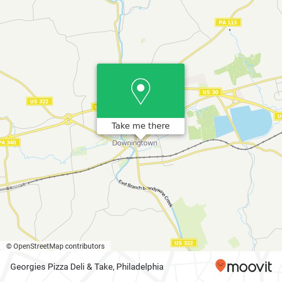 Georgies Pizza Deli & Take map