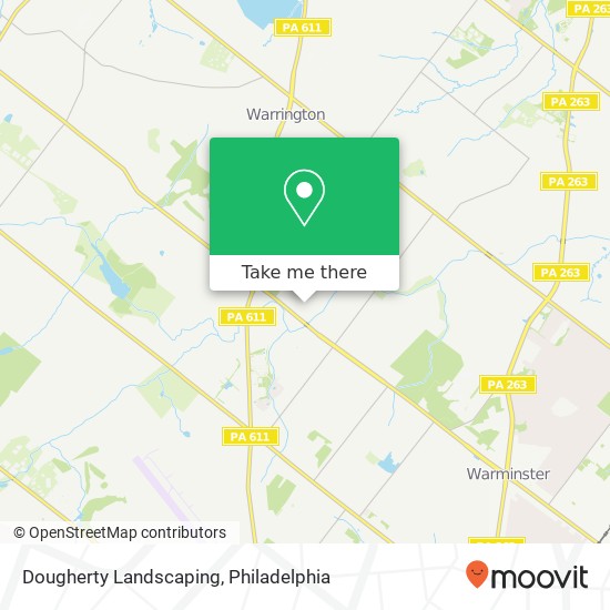 Dougherty Landscaping map