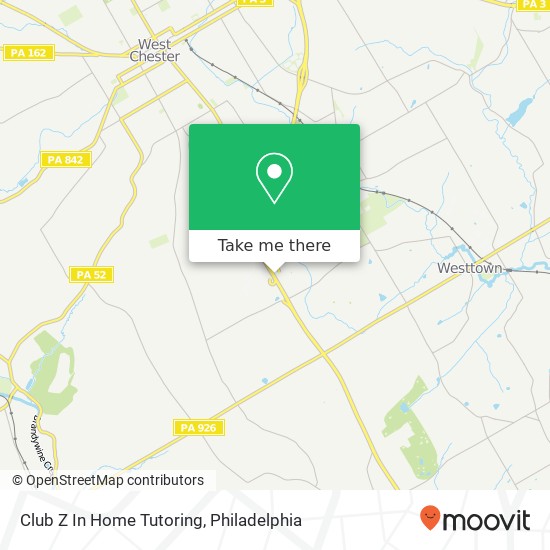 Mapa de Club Z In Home Tutoring