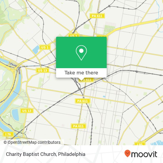 Charity Baptist Church map