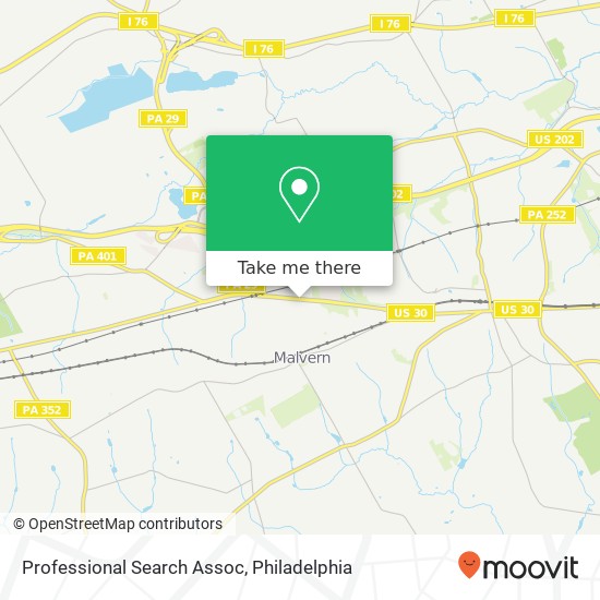 Professional Search Assoc map