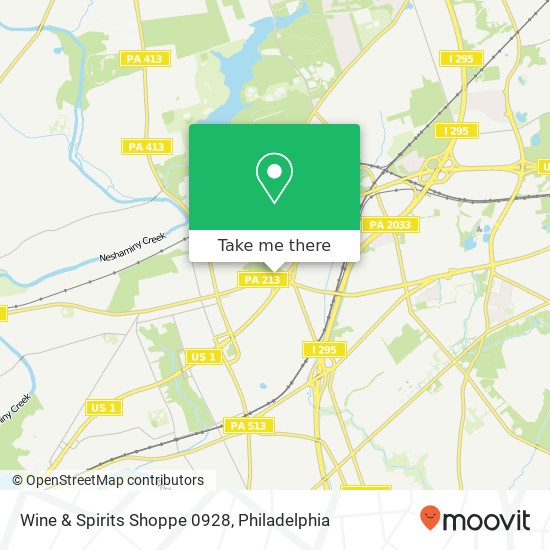 Wine & Spirits Shoppe 0928 map