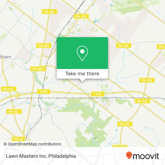 Lawn Masters Inc map