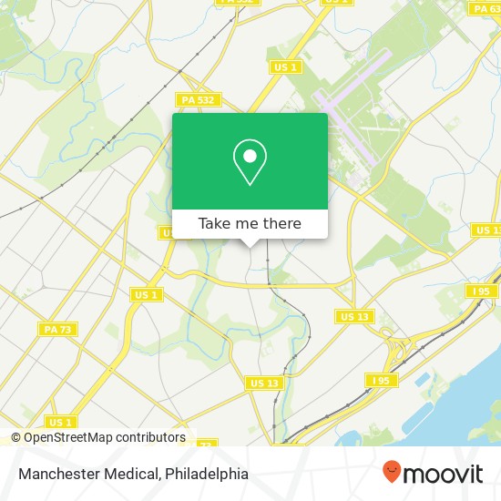 Manchester Medical map