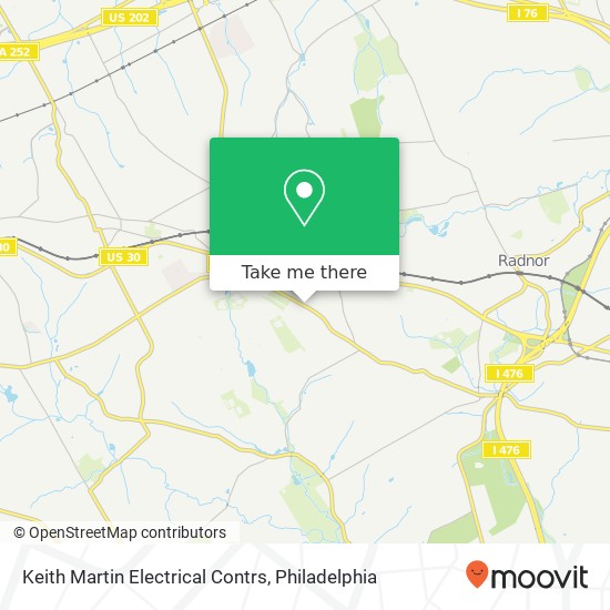 Keith Martin Electrical Contrs map