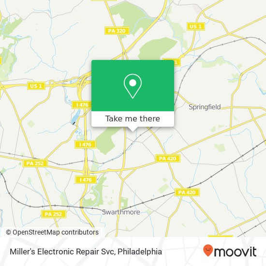 Miller's Electronic Repair Svc map