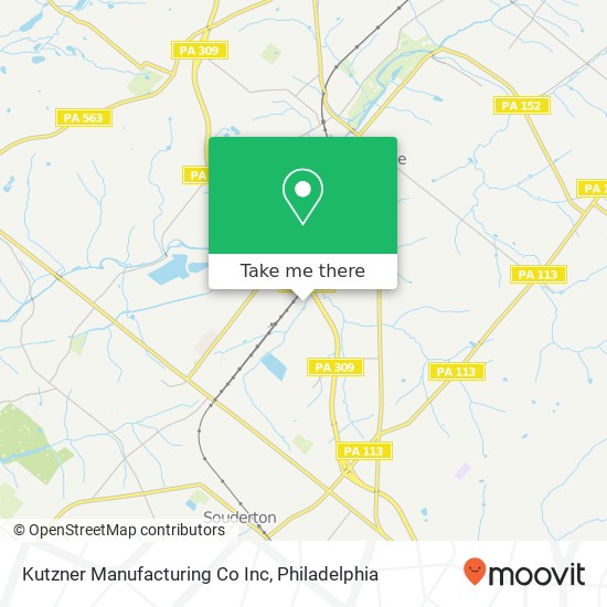 Kutzner Manufacturing Co Inc map