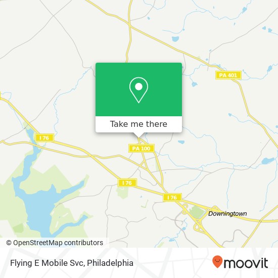 Flying E Mobile Svc map