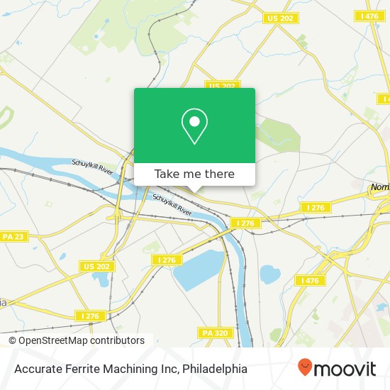 Mapa de Accurate Ferrite Machining Inc