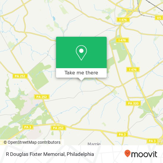 R Douglas Fixter Memorial map