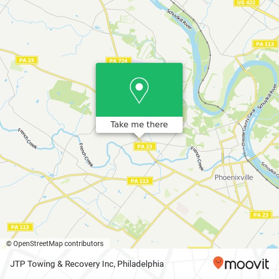 Mapa de JTP Towing & Recovery Inc