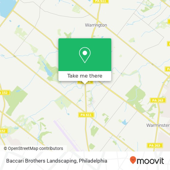 Baccari Brothers Landscaping map