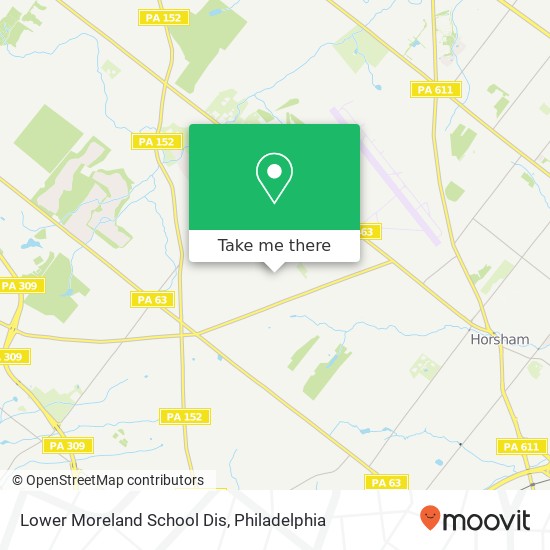 Lower Moreland School Dis map