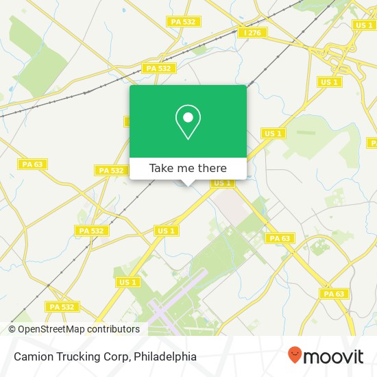Camion Trucking Corp map