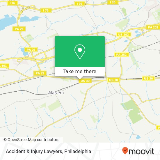 Accident & Injury Lawyers map