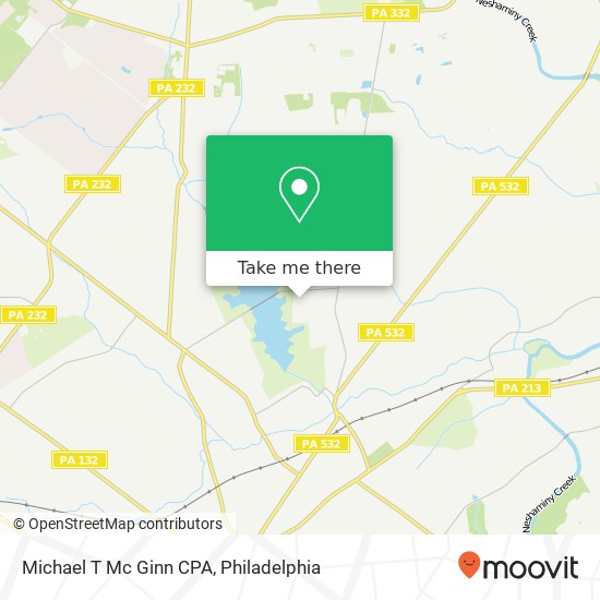 Michael T Mc Ginn CPA map