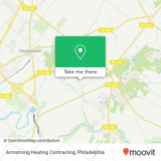 Armstrong Heating Contracting map