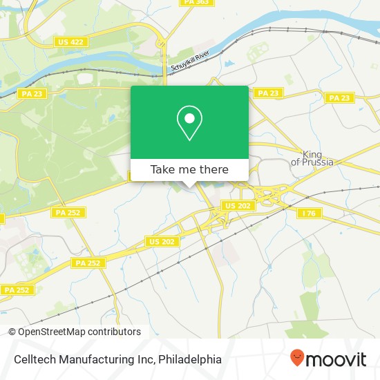 Mapa de Celltech Manufacturing Inc