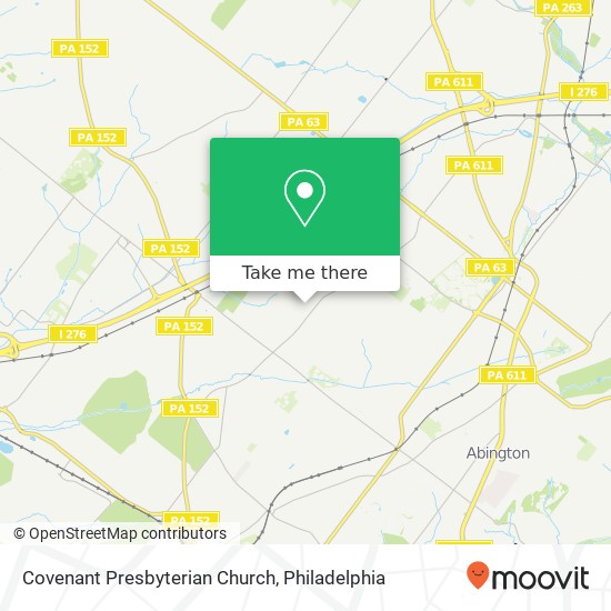 Mapa de Covenant Presbyterian Church