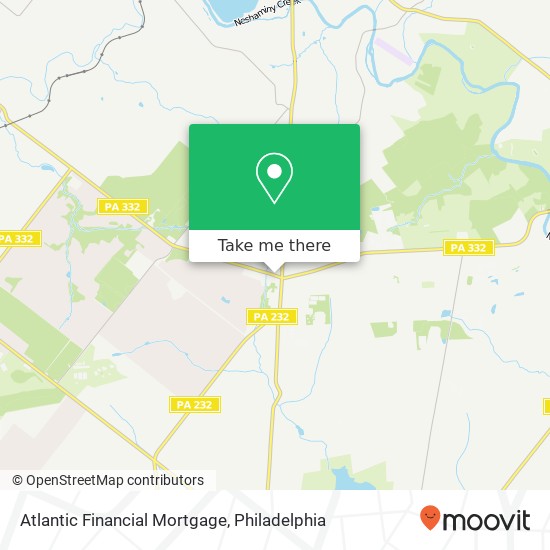 Atlantic Financial Mortgage map