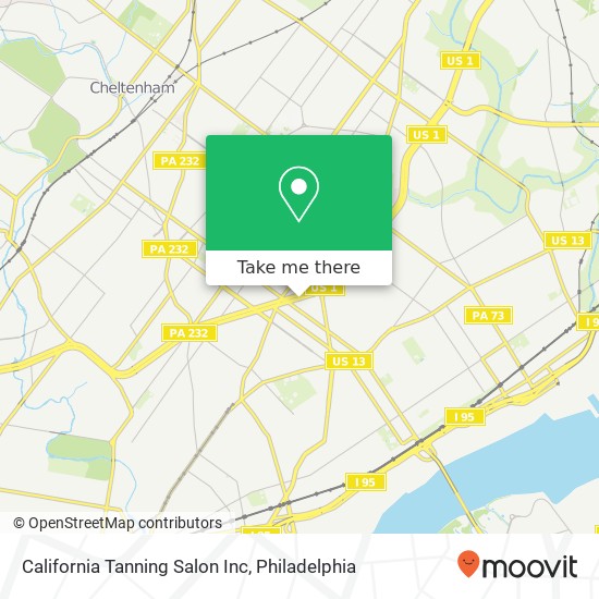 California Tanning Salon Inc map