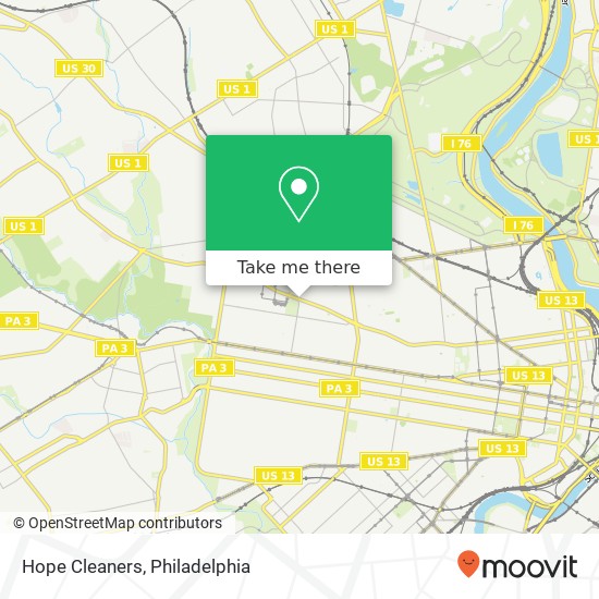 Hope Cleaners map