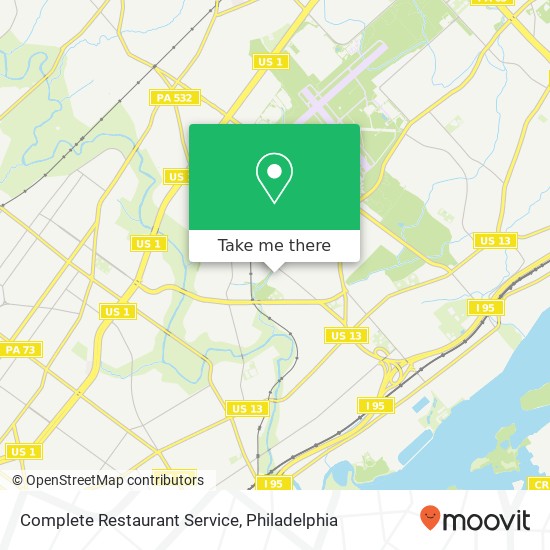 Complete Restaurant Service map