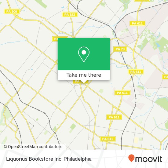 Mapa de Liquorius Bookstore Inc