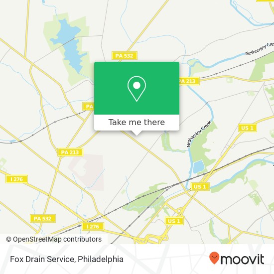 Fox Drain Service map
