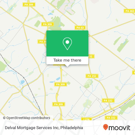 Mapa de Delval Mortgage Services Inc