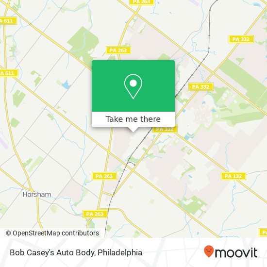 Bob Casey's Auto Body map