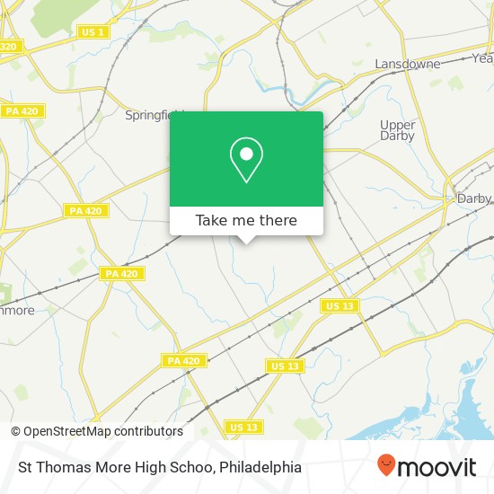 St Thomas More High Schoo map