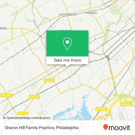 Mapa de Sharon Hill Family Practice