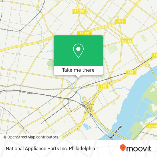 National Appliance Parts Inc map